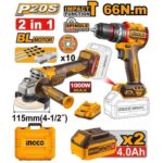 Ingco CKLI20273 Cordless 2 pcs combo kit - Image 2