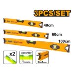 Ingco HSL10403 Spirit level set 3pcs - Image 2