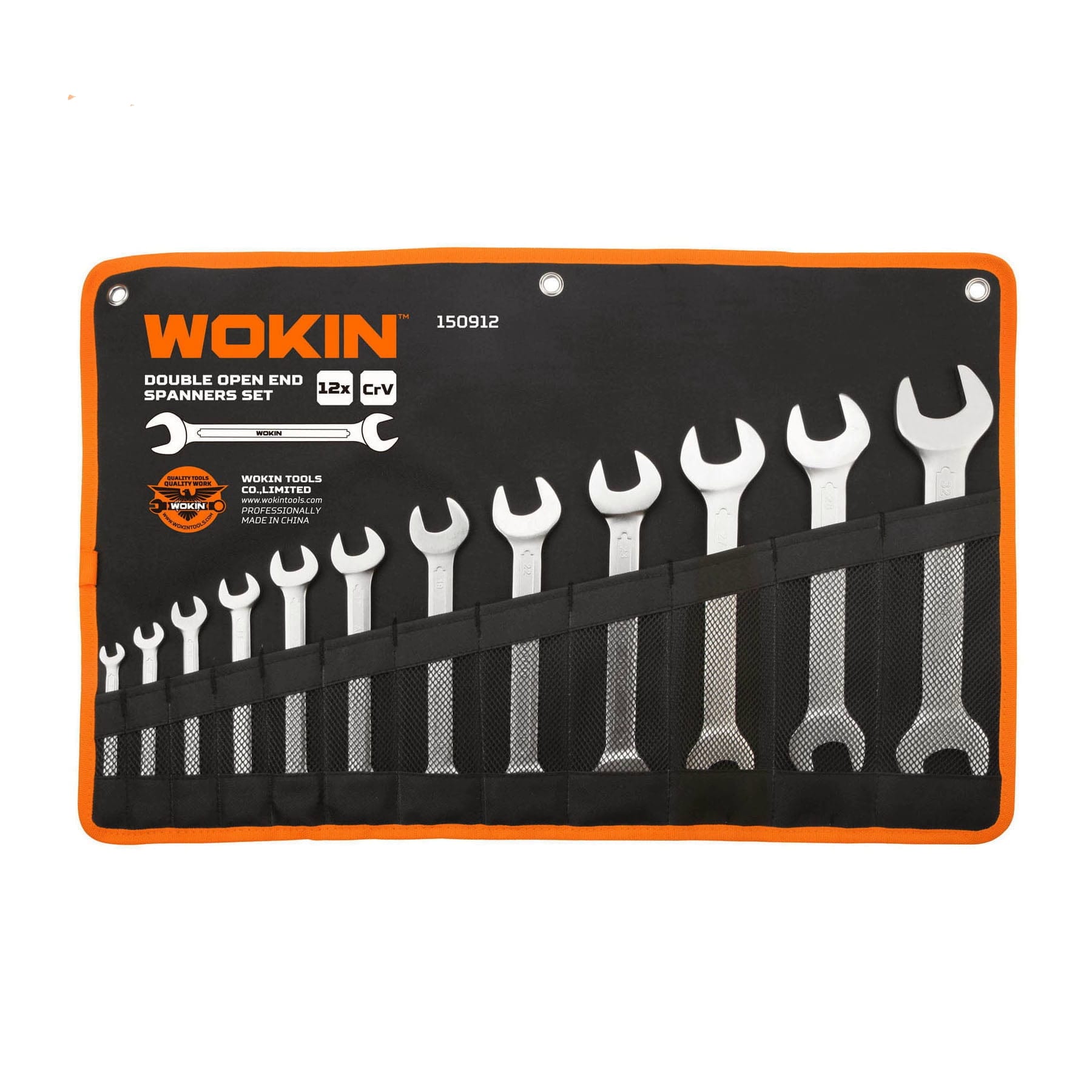 150912-2 Wokin 150912 12-piece industrial double open-end spanner set - Image 1