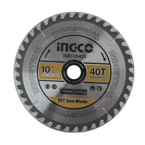 3 (1) Ingco TSB125425 TCT saw blade 254mm(10") 40T - Image 1