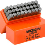 Wokin 27-Piece Letter Punch Set (6mm / 1/4")