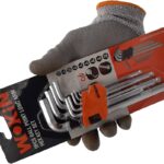 Wokin 9-piece long-arm metric ball-point Allen (hex) key set