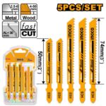 Ingco AKJ0051 Jig saw blade set 5pcs - Image 3