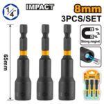 Ingco AMN0831 3 Pcs impact magnetic nut set - Image 3