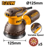 Ingco RS3216 Rotary sander 320W 125mm - Image 3