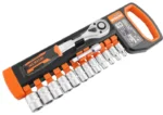 Wokin 14-piece 1/4-inch drive ratchet and socket set