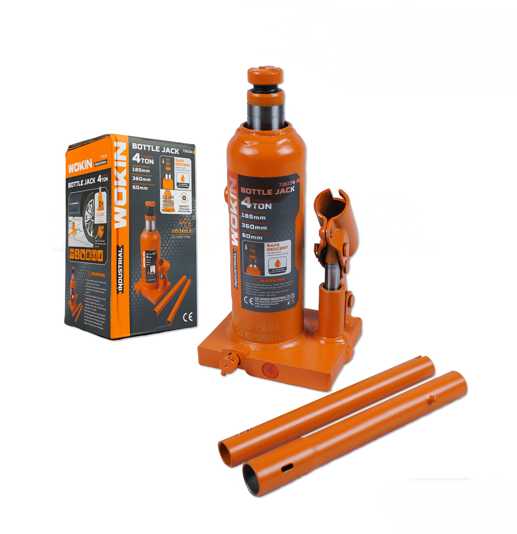 botlisebri-domkrati-wokin-736104-4t-bottle-jack-industrial-orange-1 Wokin 4-ton hydraulic bottle jack - Image 1