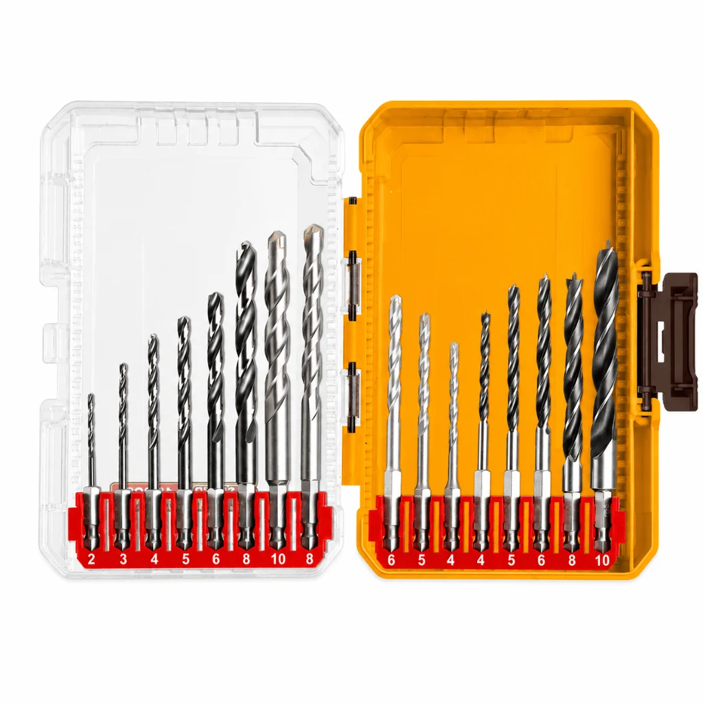 ingco-ingco-16-pieces-metal-masonry-wood-drill-bits-set-akdl11608-drill-bits-1239307726 Ingco AKDL11608 "AKDL11608 16 Pcs metal, masonry and wood drill bits set" - Image 1