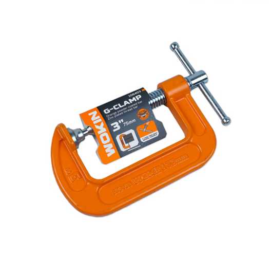 metalis-piqsatori-wokin-106403-3-g-clamp-orange-1 Wokin 106403 G-Clamp (3" / 75 mm) - Image 1