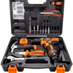Wokin 156910 109-Piece Home Tool Kit with a 12V Cordless Drill