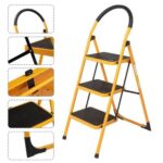 Tolsen 62683 3-Step Steel Step Ladder 150 KGS/ 3 STEPS