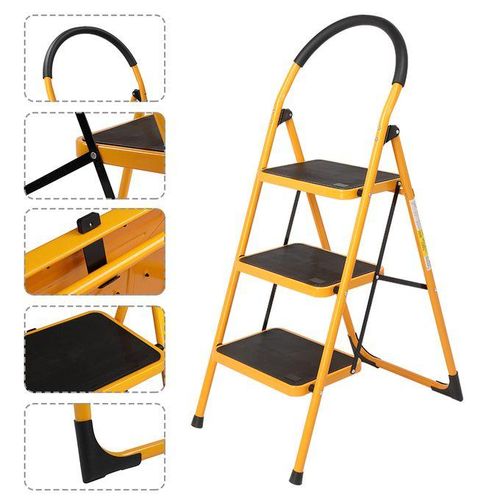 2 (11) Tolsen 62683 3-Step Steel Step Ladder 150 KGS/ 3 STEPS - Image 1