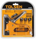 Tolsen 43021 Industrial Heavy Duty 3-Way Staple Gun