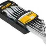 Tolsen 15229 7-Piece Fixed Head Combination Gear Ratchet Spanner Set