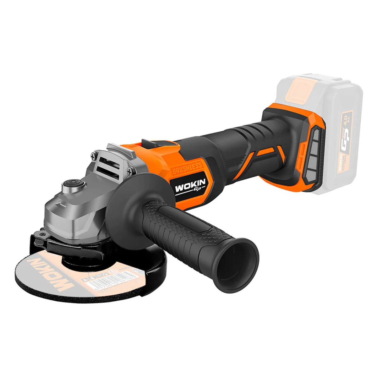 623445 Wokin 623445 20V Cordless Angle Grinder (115 mm) - Image 1