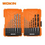 Wokin 16-Piece Mixed Drill Bit Set (Masonry, Wood, & Metal). - Image 2