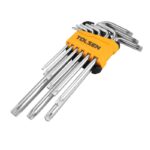 Tolsen 20056 9-Piece Torx Long Arm Hex Key Set
