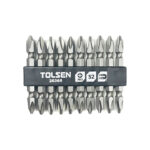 Tolsen 2036010-piece industrial double-ended Phillips screwdriver bit set