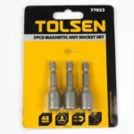 Tolsen 77823 3-Piece Magnetic Nut Socket Set (8mm - Image 3