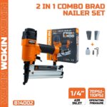 Wokin 814002 18-Gauge 2-in-1 Air Brad Nailer & Stapler - Image 3