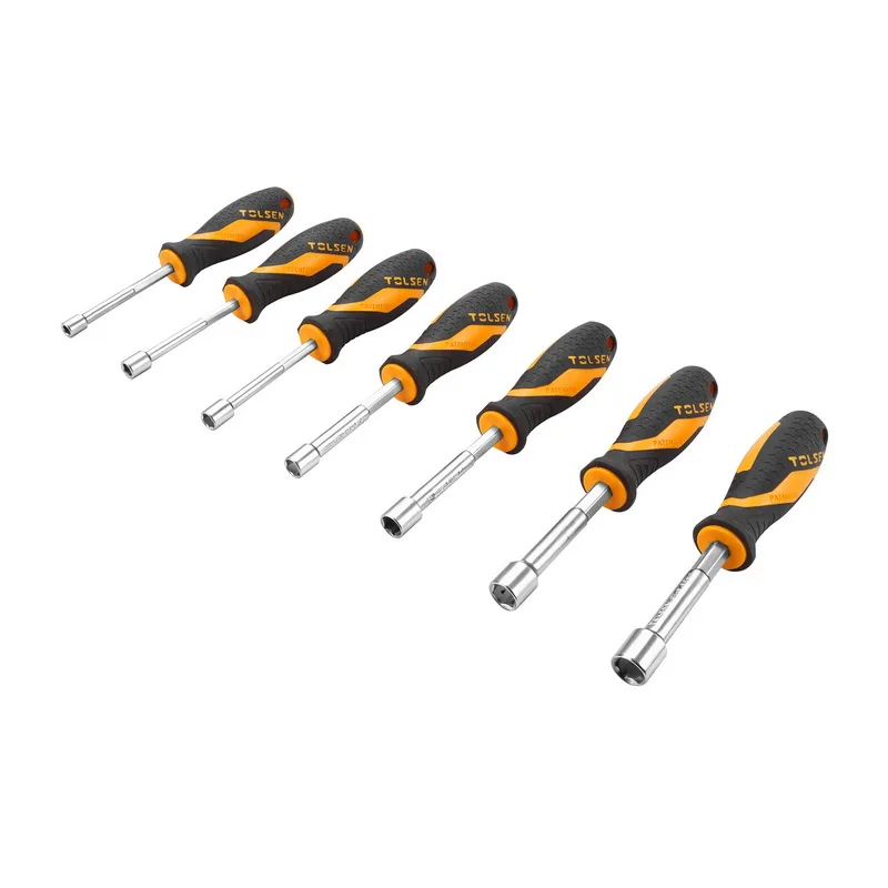 tolsen-nut-screwdriver-set-assorted-sizes-layout.jpg Tolsen 20196 7-Piece Metric Hex Nut Driver Set - Image 1