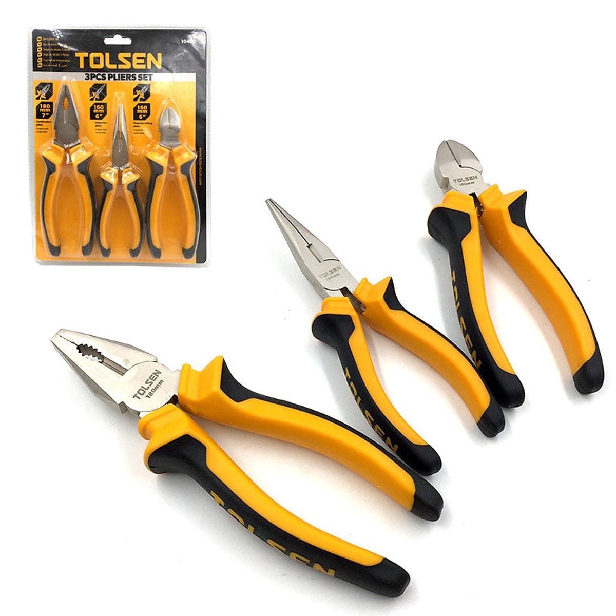 tolsen9 Tolsen 10400 3-Piece Plier Set - Image 1